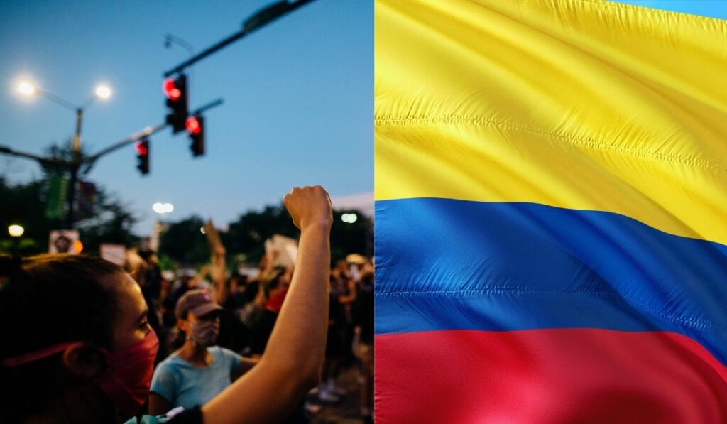 Manifestaciones en Colombia concurridas, pacíficas y actos vandálicos