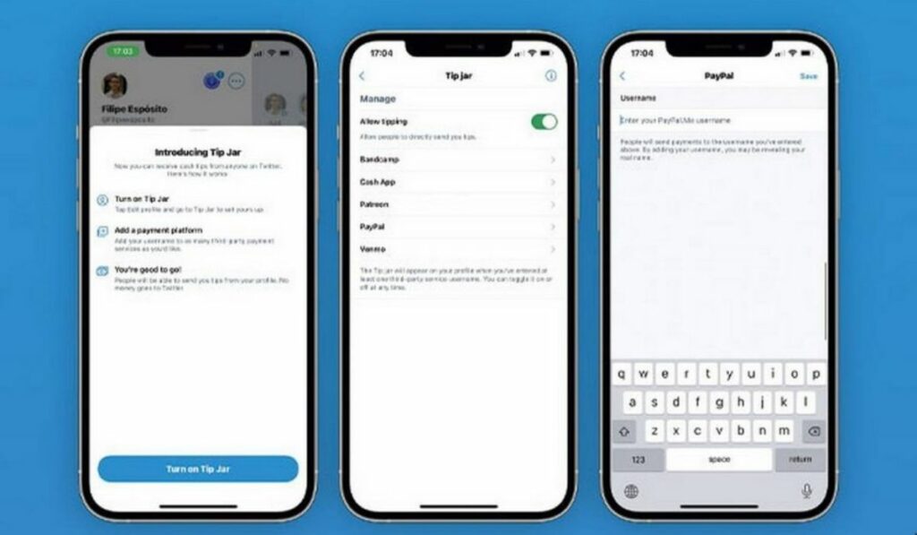 Twitter lanza Tip Jar para que usuarios logren dar y recibir propinas