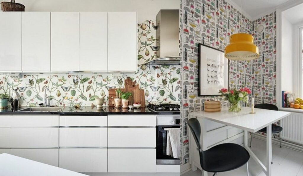 Papel pintado: Una nueva forma económica para decorar tu cocina