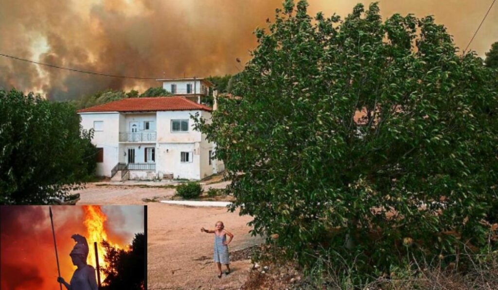 Sitios históricos de Grecia en peligro tras las llamas de hace días