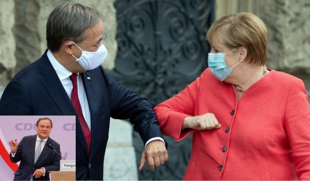 Ángela Merkel apoya al candidato Armin Laschet para sucederle