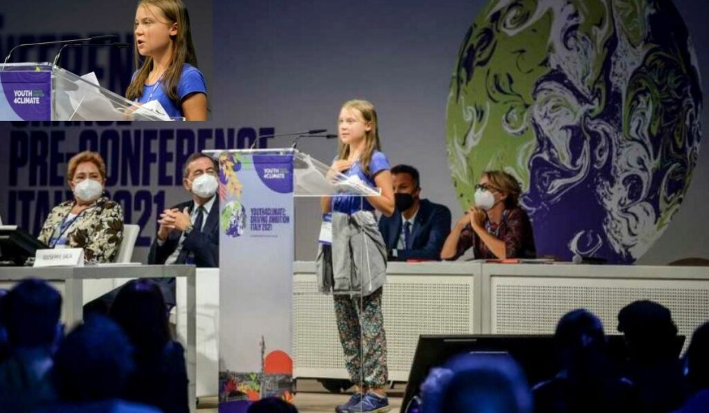 Greta Thunberg no cree en palabras sobre cambio climático en Italia