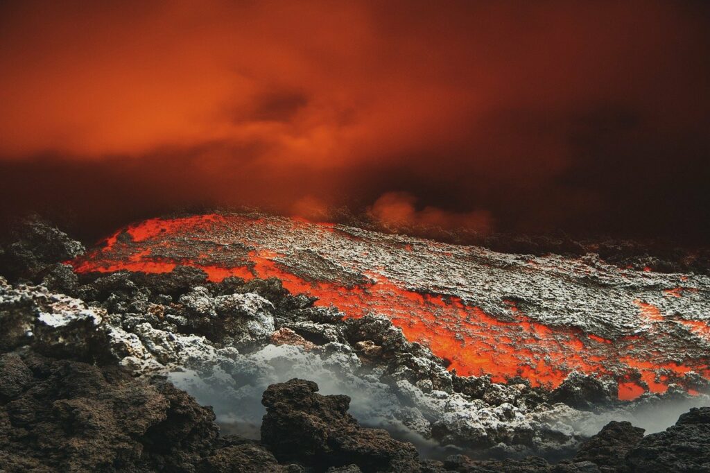 La lava volcánica de la erupción submarina del 2011