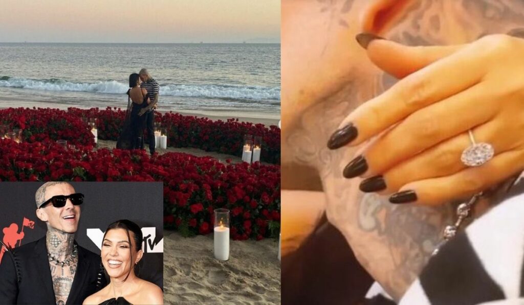 Travis Barker y Kourtney Kardashian se comprometieron