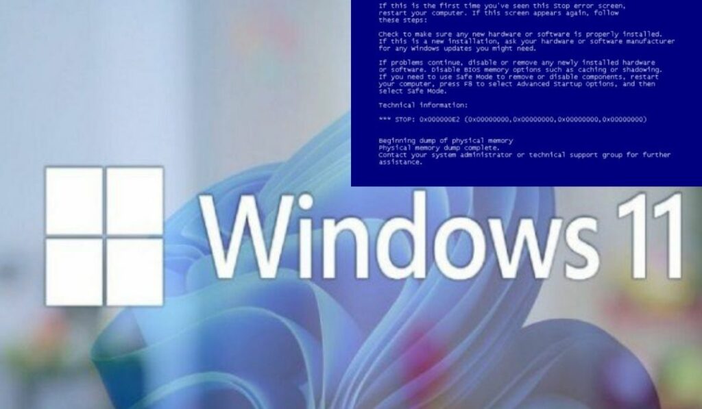 ¡Alerta! Regresa a Windows 11 la pantalla azul de la muerte