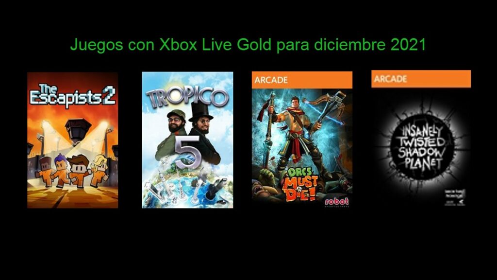 Los juegos gratuitos con Xbox Live Gold para diciembre con sus respectivas consolas y fechas