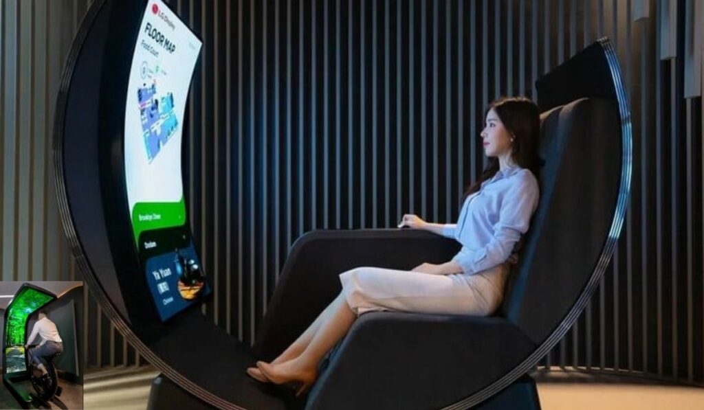 CES 2022: LG diseña un sillón curvo para ver televisión