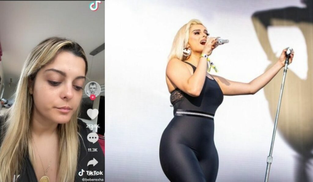 Cantante Bebe Rexha llora tras referirse a su imagen corporal