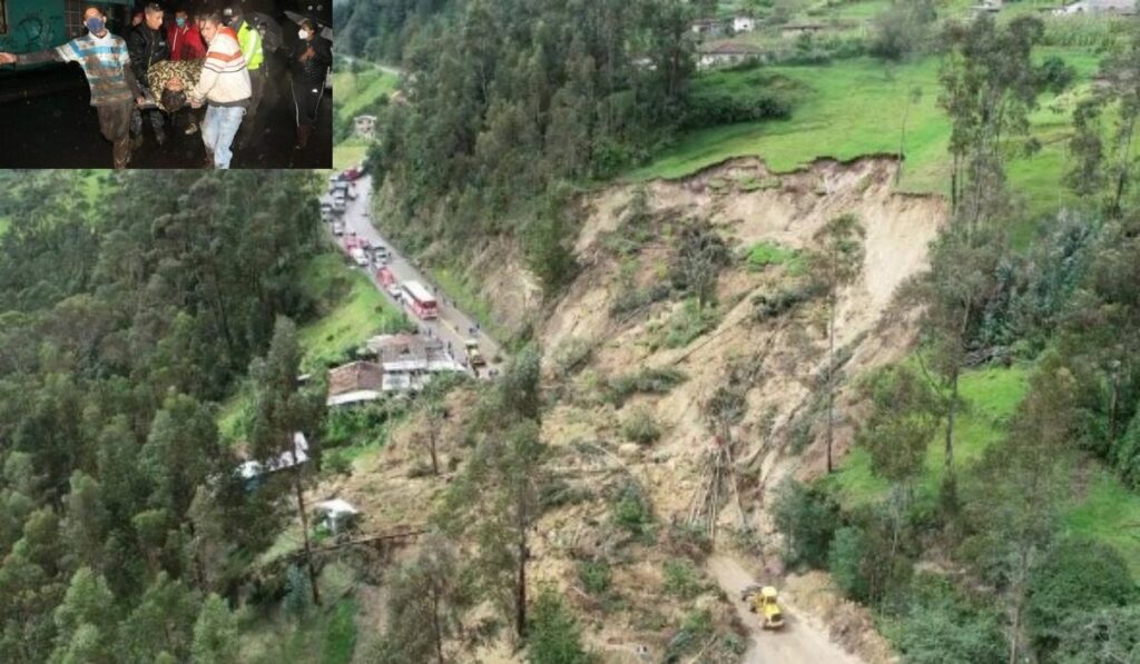 Deslizamiento de tierra en Ecuador causo 11 muertos y más de 30 heridos