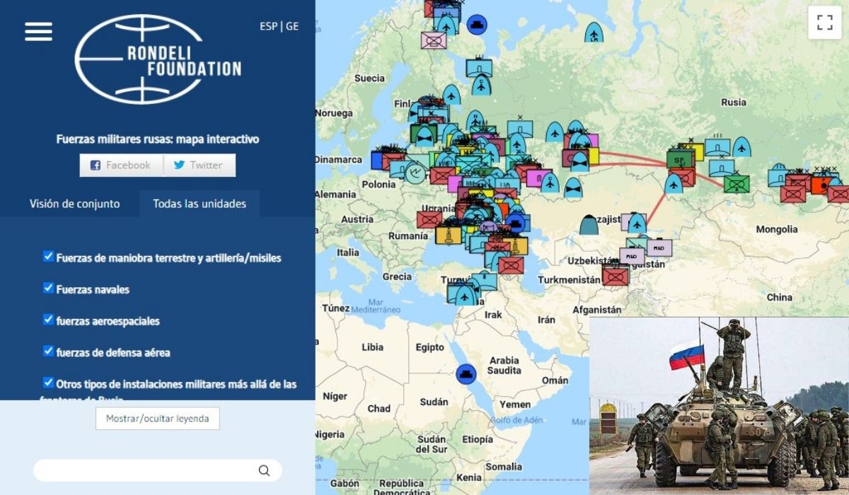 Mapa revela en tiempo real como invade Rusia a Ucrania
