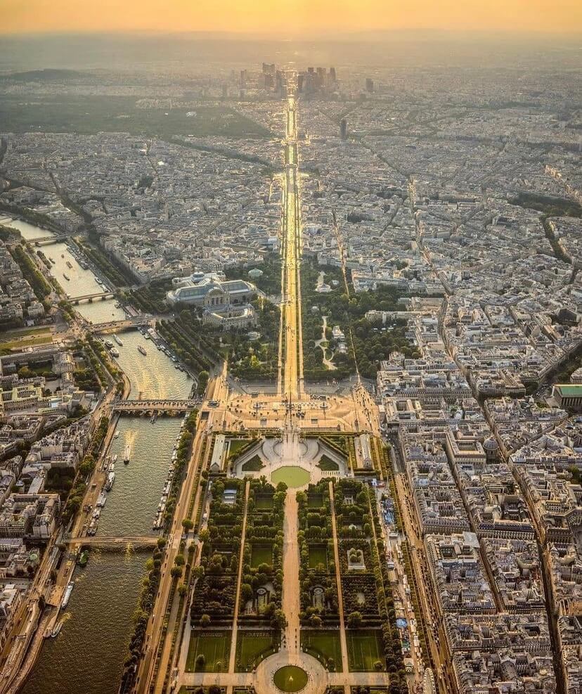 Avenida Champs-Élysées. ícono de París