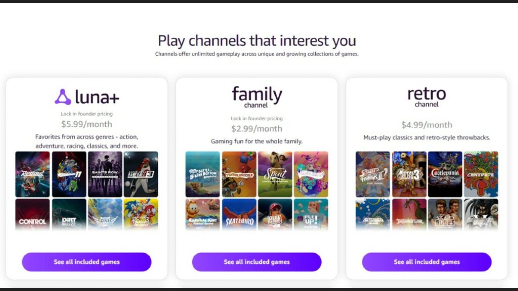 ¿Qué ofrece Amazon Luna a sus clientes?