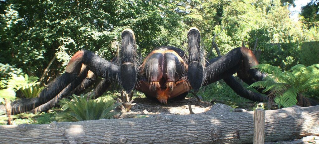 La araña más grande del mundo lleva las tácticas de miedo hasta el extremo