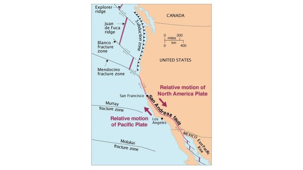 Según los estudios, la falla de San Andrés empezó a formarse hace aproximadamente 30 millones de años en lo que actualmente es el estado de California