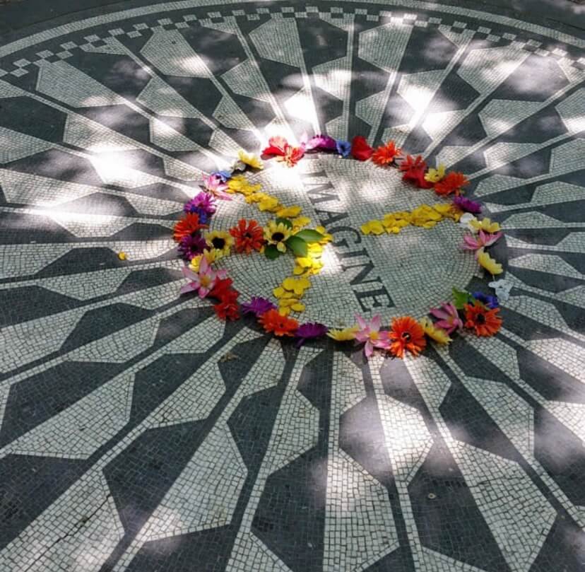 Memorial de John Lennon, en el Central Park de Nueva York