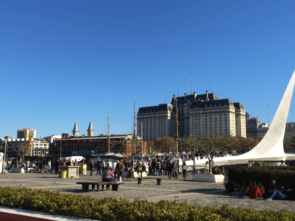 Puente de la mujer y docks, Puerto Madero