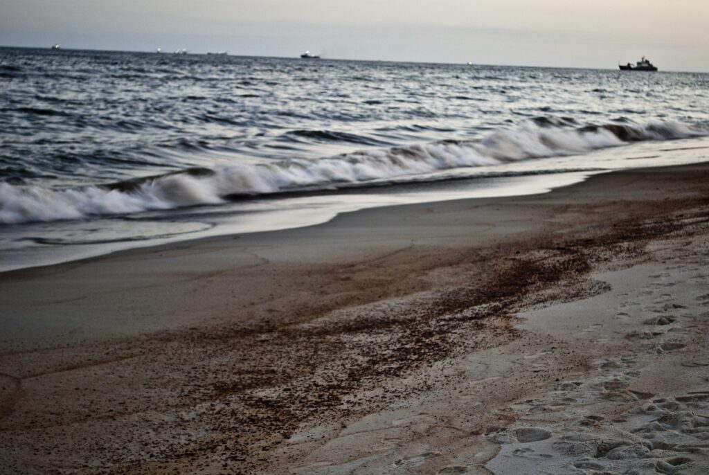 Playas de España contaminadas con petróleo del Prestige