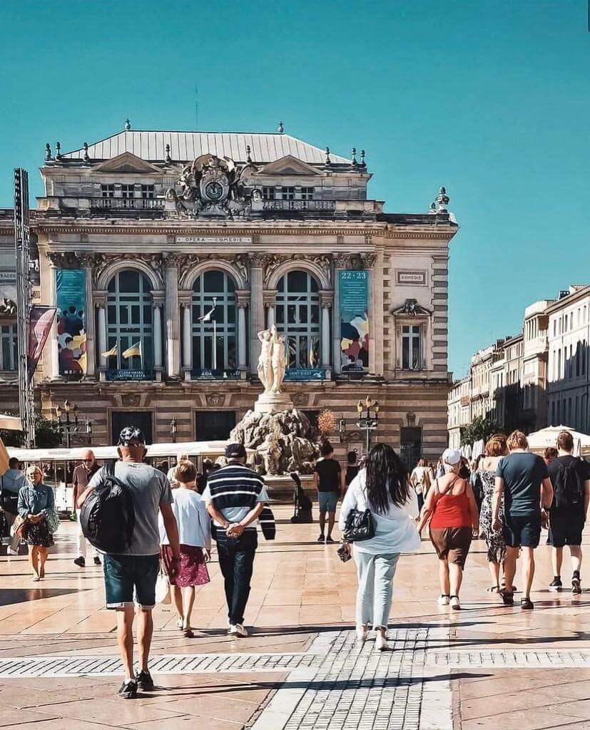 Place de la Comédie, en Montpellier