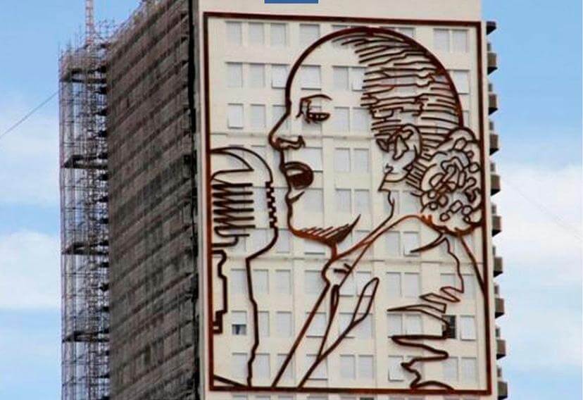 Murales de Eva Perón en el MInisterio de Desarrollo Social