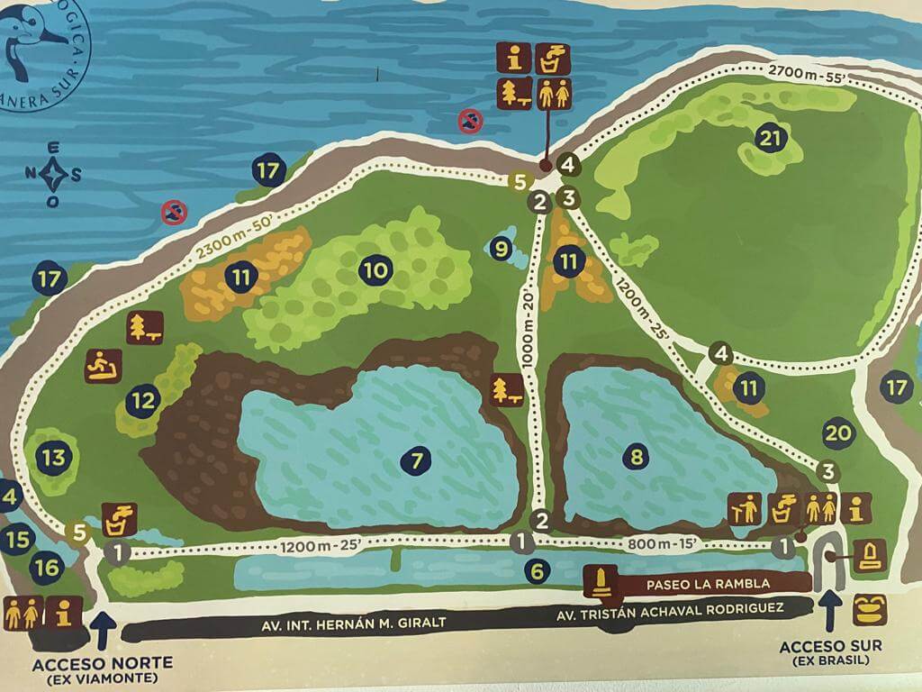 Mapa de la Reserva Ecológica