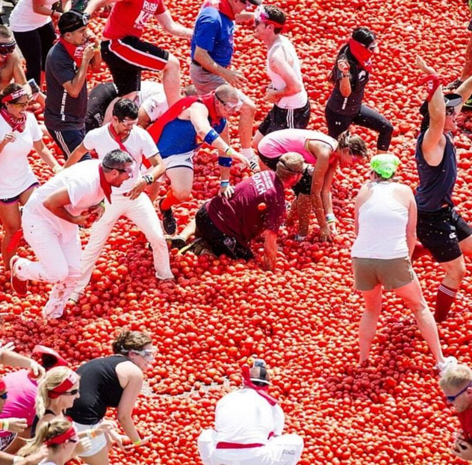 La fiesta de la Tomatina en Buñol